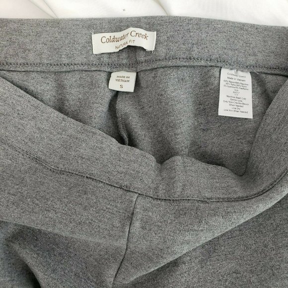 Coldwater Creek pants‎ womens Natural Fit Gray Cropped Legging-Size Small (8) - Picture 10 of 10